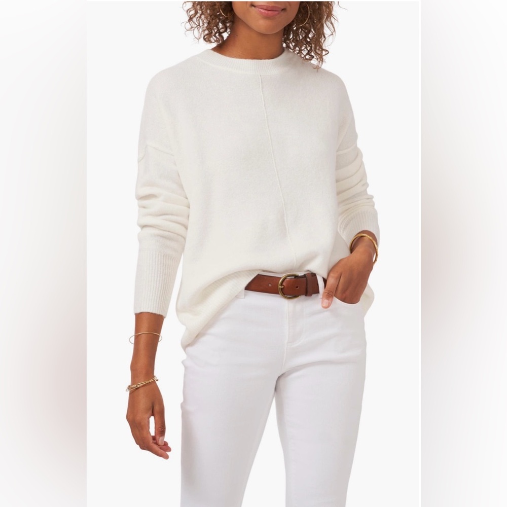 Vince Camuto Exposed Seam Crewneck